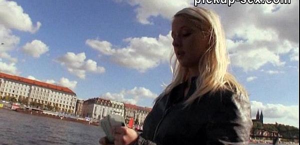  Guy offered money with this European girl for a sex